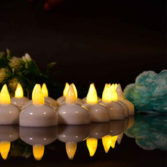 Flameless Floating Candles – Battery Operated Set of 8 | Giftoiza
