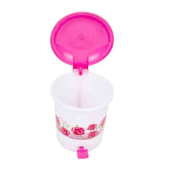 Desk Dustbin – Compact Plastic Pedal Bin for Home & Office | Velvet Wheels