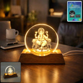 3D Lord Ganesha LED Night Lamp – Warm Spiritual Glow