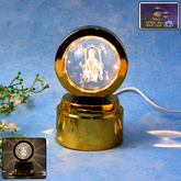 Bajrang Bali 3D Crystal Ball Night Light – Soothing LED Glow
