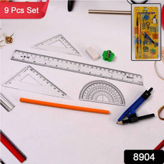 9-in-1 Stationery Set – Durable Complete School & Office Kit