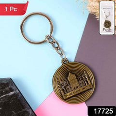 Taj Mahal Souvenir Keychain – Antique Brass Finish Durable Metal