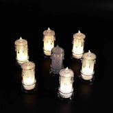 Melted Design Flameless Candles – Set of 12 for Diwali | Indo Glow