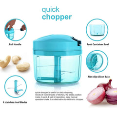 Vegetable Chopper – 725ml Manual Quick Chopper for Kitchen | Ganesh