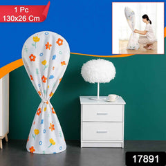 Flower-Printed Fan Cover – Durable Dust Protection 130x26 cm
