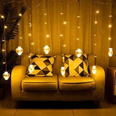 Heart Ball String LED Lights – 8 Ft Warm White Decor | Styleva