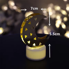 Moon Shaped Flameless LED Candles – Cozy Ambient Glow, Set of 4