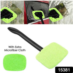 Close-up of microfiber cloth for car glass cleaner wiper by Velvet Wheels