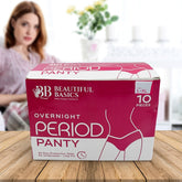 A compact 10-piece Women's Emergency Kit, neatly packaged with essential feminine hygiene items.