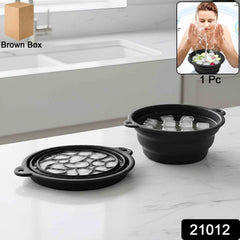 Silicone Ice Facial Bowl – Portable Foldable Cold Therapy
