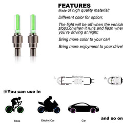 LED Tyre Valve Caps – Motion-Activated Light | RaceVault