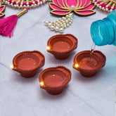 Water Sensor Diyas – Flameless LED for Diwali Decor (6 Pc Set) | Giftoiza