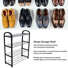 4 Tier Shoe Rack – Space-Saving Footwear Storage | Indo Glow