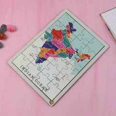 India Map Puzzle – Educational Wooden Toy for Kids 3+ Years