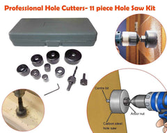 Wood Hole Saw Set – 11-Pc 19-64mm for Woodworking | BoltForce