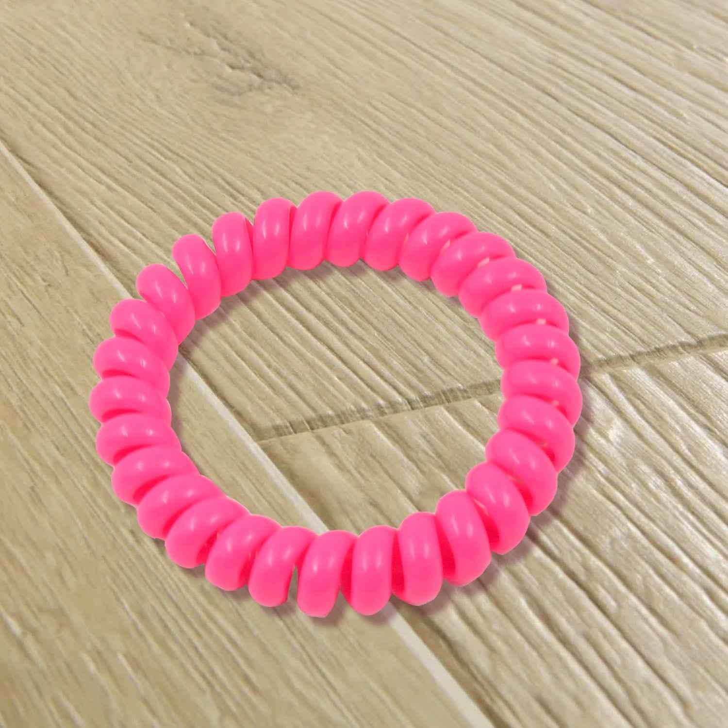Telephone Wire Hair Bands – 100 Pcs, No-Crease | Calm & Curl