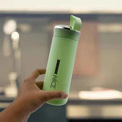 Glass Water Bottle 400ml – Leakproof, Thermal & BPA-Free