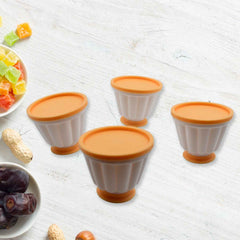 Pudding Molds – Set of 4 with Lids for Desserts | Bake & Dwell