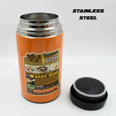 An infographic illustrating the 1000ml capacity and key features of the VoltDesk stainless steel bottle.