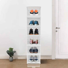 6-layer stackable storage cart in a modern kitchen, neatly organizing essentials.