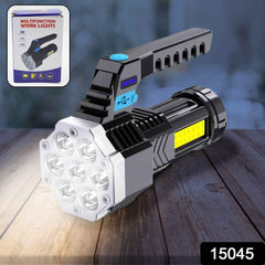 Rechargeable LED Flashlight – Portable 7-LED COB Torch | PHOBIA