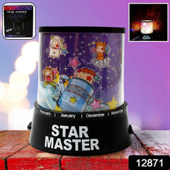 LED Projector Night Light – Rotating Star Music Lamp for Kids |