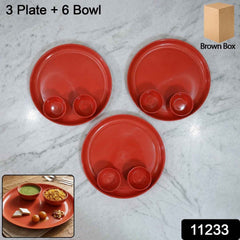 Multipurpose Serving Plate and Bowl Set – Durable & Stylish for Daily Use