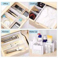 Adjustable Drawer Organizer – Multipurpose Storage Solution 6 Pcs Set | CookAura
