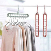 Space-Saving Hangers – 9-Hole Anti-Skid Organiser | Indo Glow