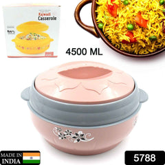 Insulated Casserole – 4500ml Floral Steel for Hot Food |
