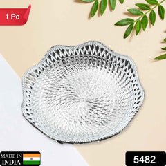 Mukhwas Serving Tray – Durable Plastic, Traditional Round 18cm |