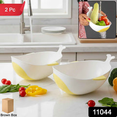 Rice Washing Bowl & Strainer 2 Pc – Multipurpose Kitchen Tool
