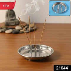 Stainless Steel Agarbatti Stand – Triple Stick Incense Holder