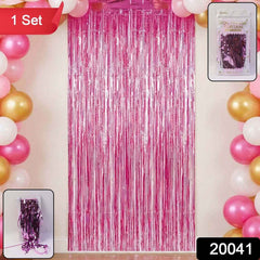 Foil Fringe Curtain – Metallic Shimmer Party Backdrop