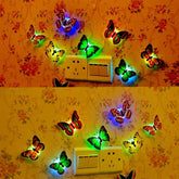 Butterfly 3D Illusion Night Lamp – Soft Multicolor LED Glow