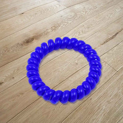 Telephone Wire Hair Bands – 100 Pcs, No-Crease | Calm & Curl