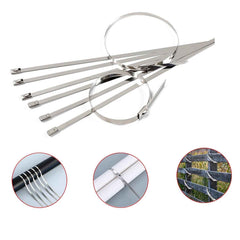 Stainless Steel Cable Tie – Multipurpose 10-Pc Set | wipe tech