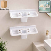 Plastic Soap Dish – Bathroom & Kitchen Tray (2 Pc) | VelvetBubbles