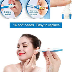 Silicone Earwax Remover – 16 Soft Tips for Safe Cleaning | XcelSafe