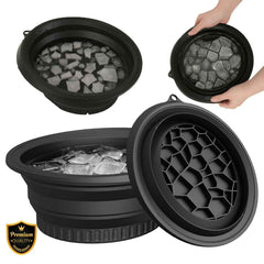 Silicone Face Ice Bowl – Space-Saving, Reusable Ice Tray