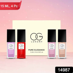 Pure Elegance Eau De Parfum Gift Set – 4 Premium Unisex Scents