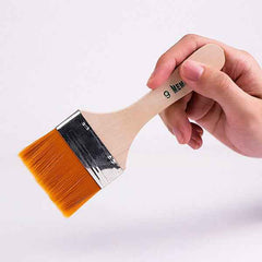 Flat Paint Brush Set – Synthetic Bristles & Curved Handles | PaintEdge