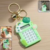 Frog Calculator Keychain – Portable Mini Digital Calculator with Bell