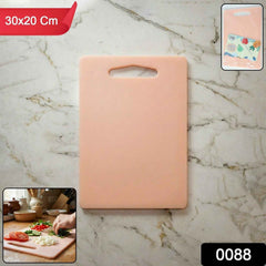 Plastic Chopping Board with Handle Grip – Compact 30x20cm