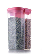 Airtight Food Grain Container – 2 Sections, 2L | Velvet Wheels