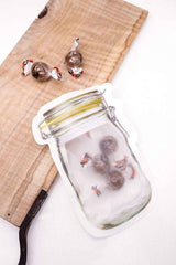 Reusable Food Storage Pouch – Airtight Mason Jar Zipper 150ml | Organivo