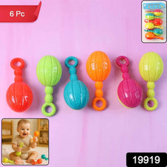 Baby Hand Rattle Set – 6-Piece Lightweight Musical Toys for Sensory Play