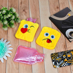 Mini Hot Water Bag – Emoji Design for Pain Relief | XcelCraft