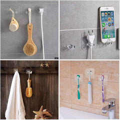 Wall Storage Hooks – No-Drill, Reusable Adhesive | Organivo