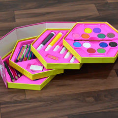 Kids Colouring Kit – 46 Pcs Art & Craft Set | CustoPen